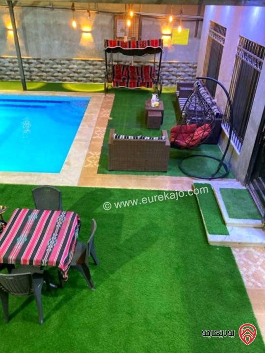 مزرعة مساحة الأرض 289م والبناء 120م للبيع في البحر الميت جوفة الكفرين