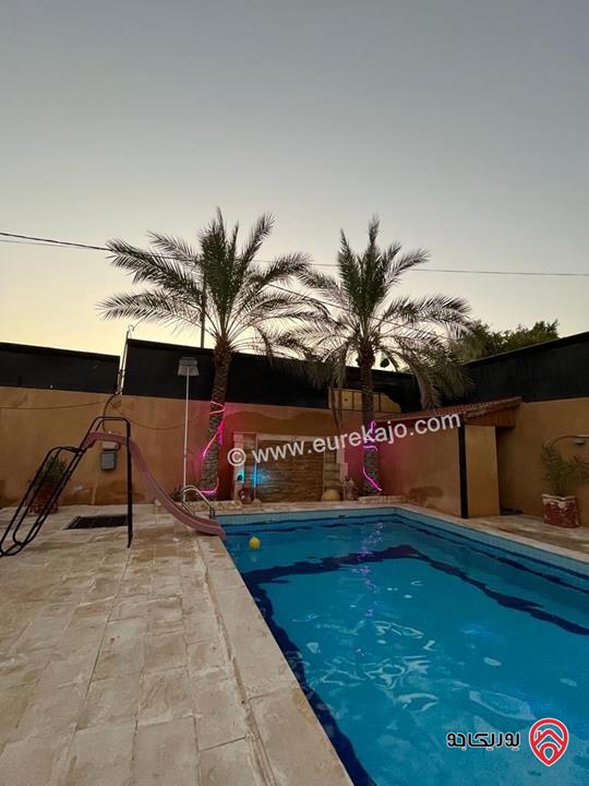 مزرعة مميزة للايجار من المالك في البحر الميت - جوفة الكفرين 