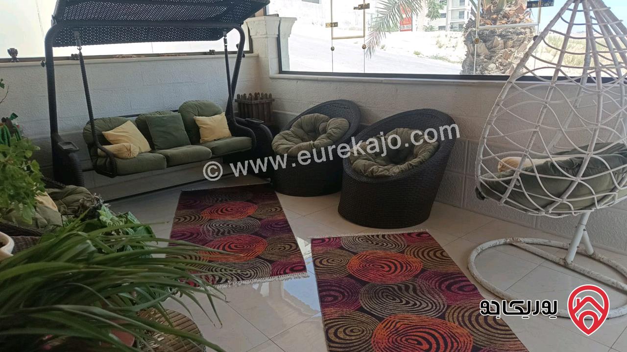 شقة أرضية مساحة 179م داخلي و 80م خارجي للبيع في عمان - الجبيهة حي المنصور قرب شارع الاردن