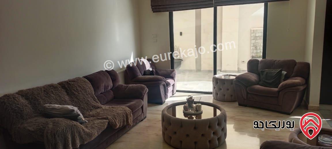 شقة طابق شبه ارضي مساحة 215م داخلي و حديقة 200م للبيع في عمان - ناعور وادي الكيرا