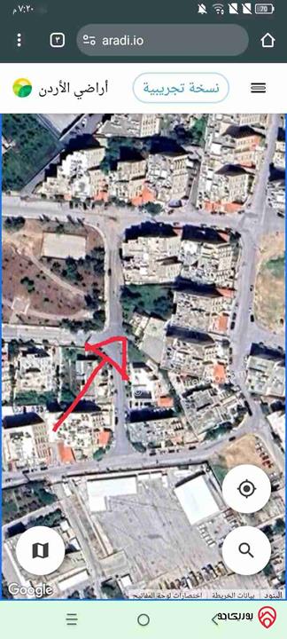 قطعة أرض مساحة 1 دونم و 308م للبيع في عمان - طبربور