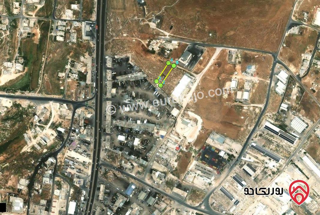 ارض صناعية مساحة 1 دونم و 523م للبيع من أراضي جنوب عمان ابو علندا  