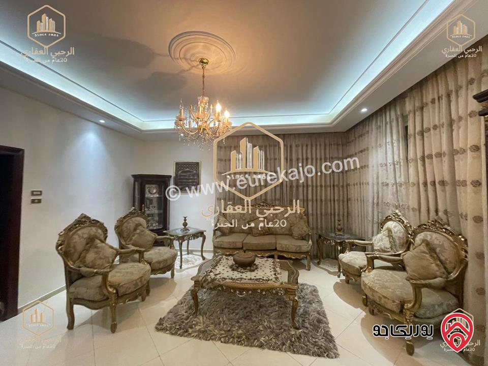 شقة مفروشة ارضية مساحة 240م داخلي و 100م خارجي للايجار في عمان - ضاحية الرشيد 