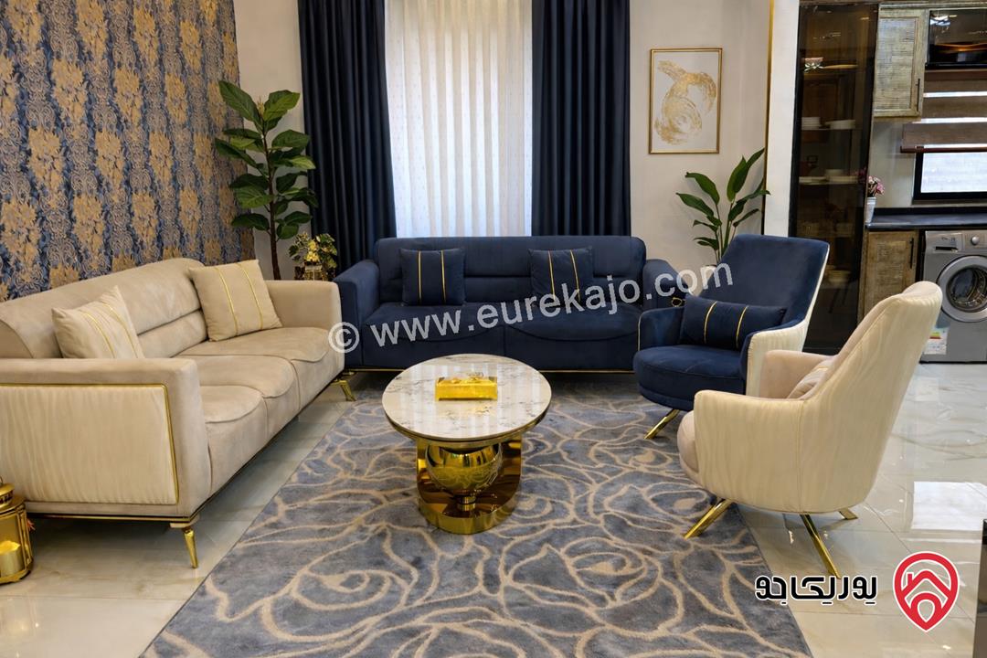 شقة مفروشة فاخرة شبه أرضية مساحة 200م للإيجار في عمان - الشميساني 