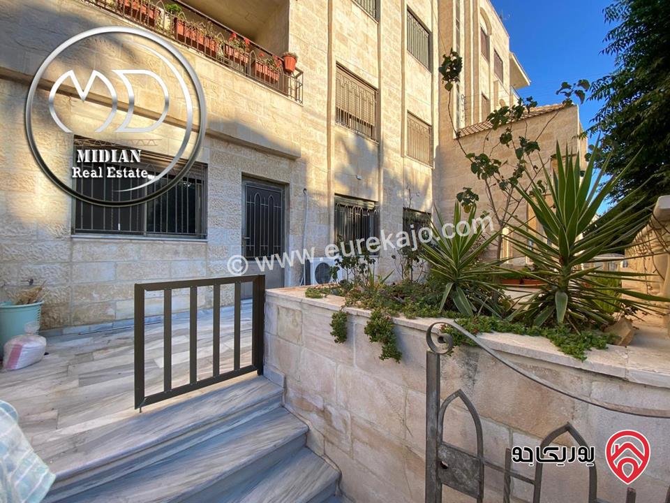 شقة ارضية للبيع في عمان - خلدا مساحة 185م مع ترس و حديقة 120م تشطيبات سوبر ديلوكس بسعر مميز جداً