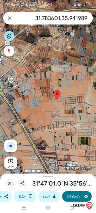 أرض مساحة 500م للبيع في عمان - الطنيب / طريق المطار