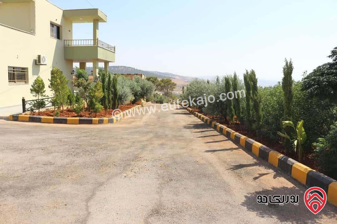 مزرعة مساحة الأرض 4092م والبناء 180م للبيع في جرش