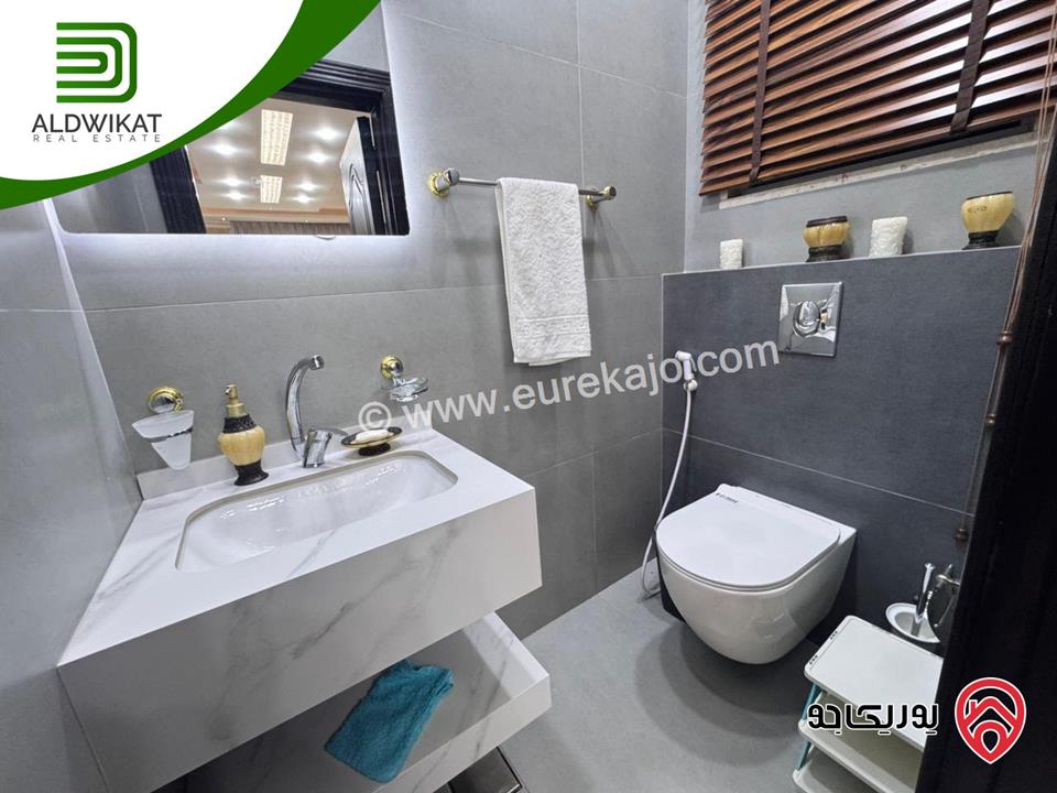 شقة مفروشة للبيع او للايجار في عمان - الصويفية طابق ثالث مساحة 160م ومساحة الترس 10م موقع مميز