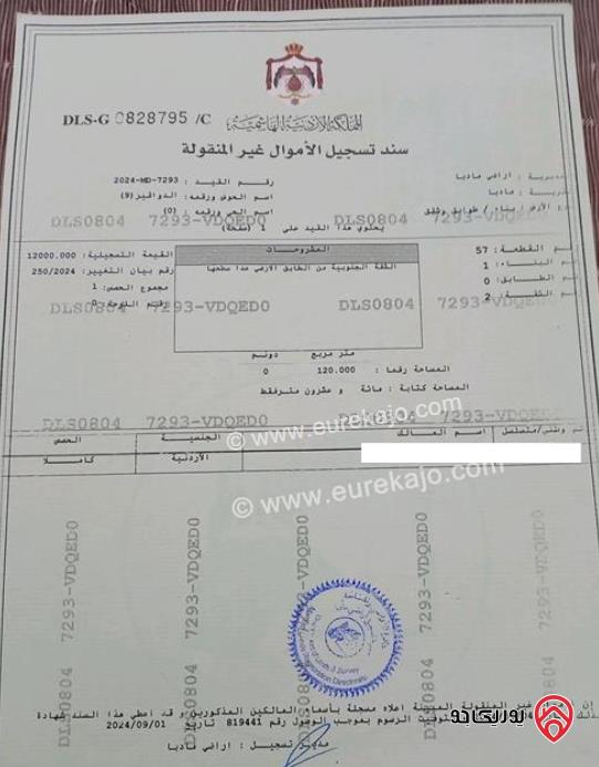 بيت طابقين على أرض 240م للبيع في مادبا