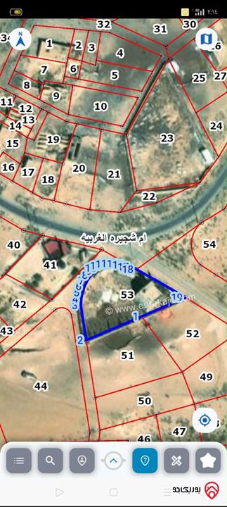أرض مساحة 1 دونم و 420م للبيع في مادبا - ذيبان 