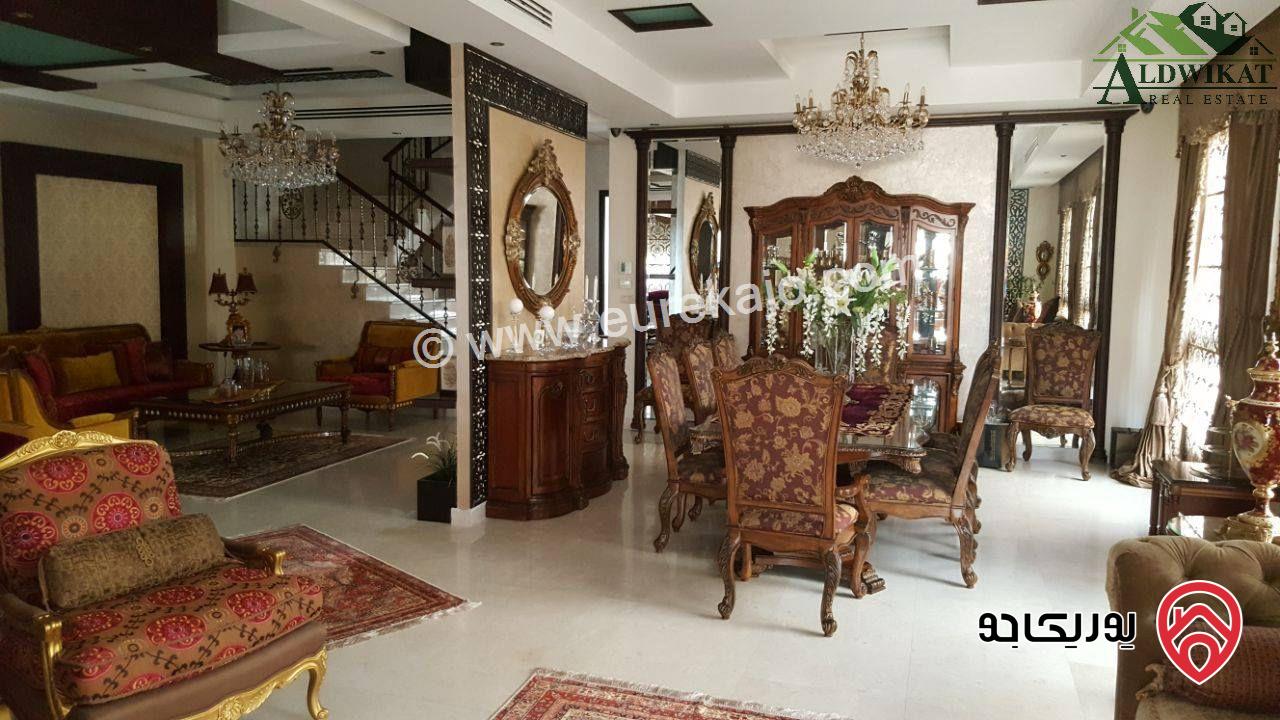 فيلا مفروشة للبيع في عمان - الكرسي مساحة الفيلا 710 م مساحة الارض 650 م