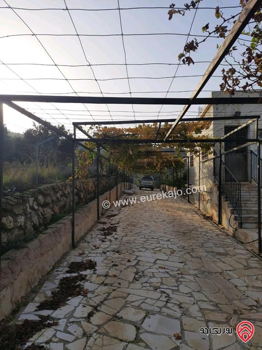 مزرعة زيتون مساحة الأرض 8 دونم و 300م و البناء مساحة 100م للبيع في السلط