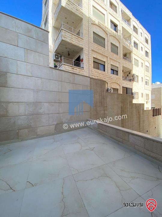 شقة فاخرة تسوية 184م مع ترس 50م تشطيب سوبر ديلوكس لم تسكن للبيع في عمان - تلاع العلي