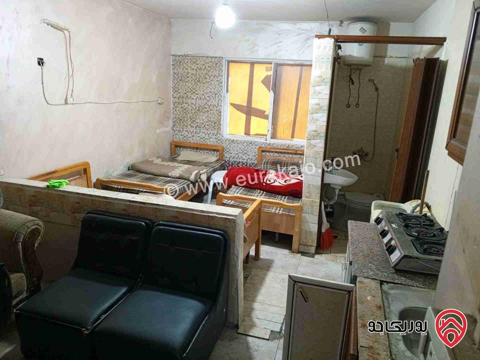 استديو مفروش مساحة 31م طابق ثاني للايجار الشهري الفردي في عمان - صويلح