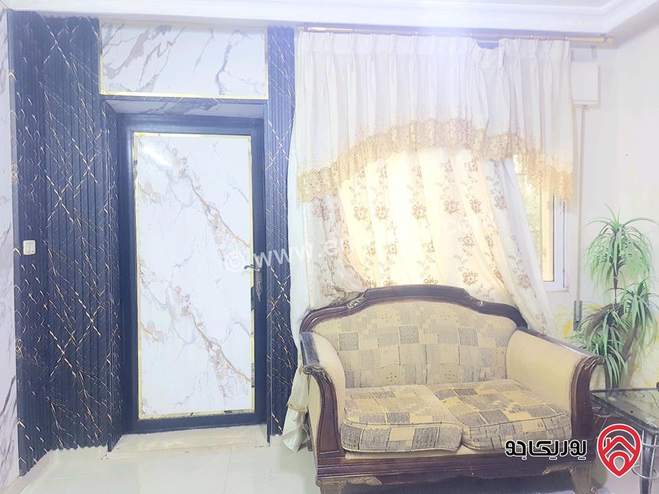 شقة مفروشة أرضية مساحة 150م للايجار في اربد - حي الراهبات 