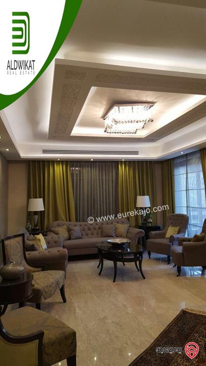 شقة مفروشة طابق اول مساحة البناء 220 م للايجار في عمان - دابوق