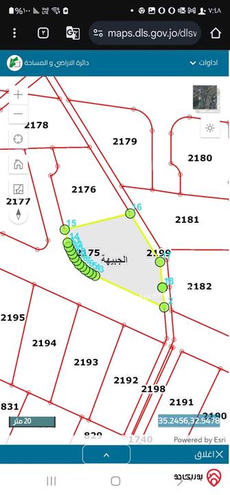 قطعة ارض مساحة 1 دونم للبيع في عمان - الجبيهة أحكام فلل وقصور