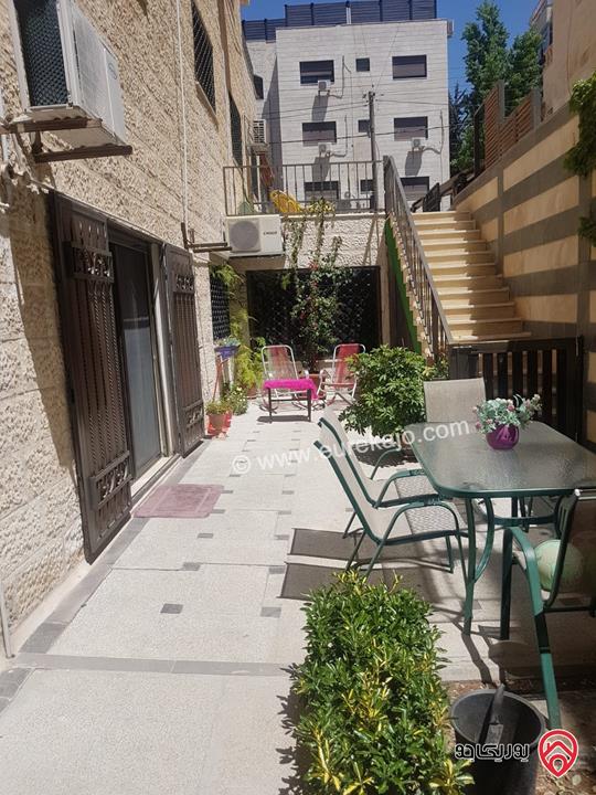 شقة شبه أرضية مساحة 200م مع حديقة 100م للبيع في عمان - الصويفية