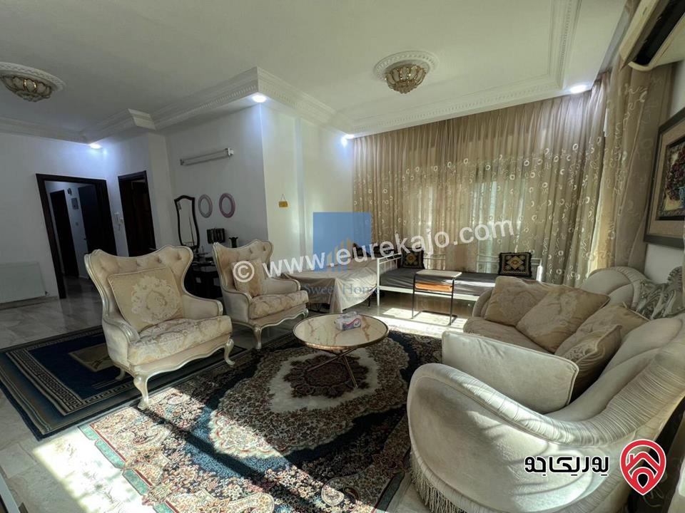 شقة فاخرة للبيع في عمان - الرابية طابق ارضي معلق 127م تشطيب سوبر ديلوكس بسعر مغري