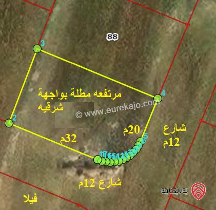 ارض 606م للبيع في اربد - من اراضي ايدون ضمن حوض العوامية الجنوبية 