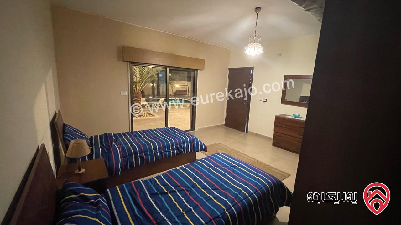 شاليه مساحة البناء 170م والأرض 530م للبيع في البحر الميت - جوفة الكفرين