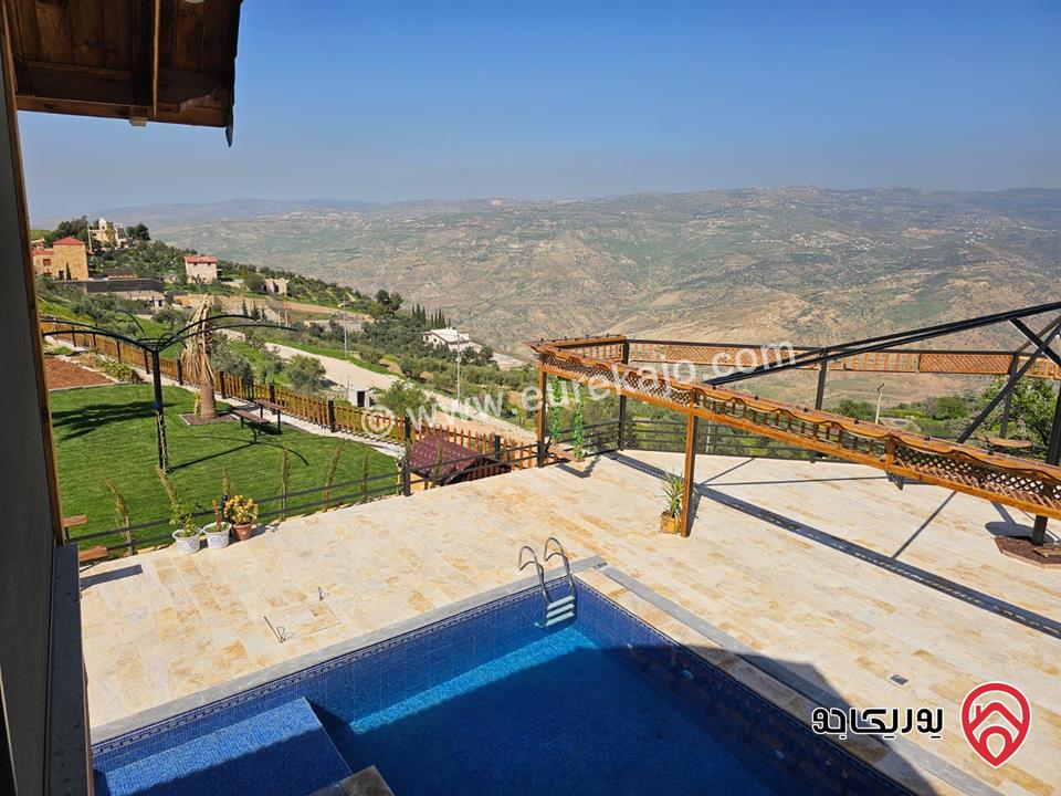 مزرعة مساحة الأرض 3 دونم و 620م والبناء 150م للبيع في السلط – منطقة الصبيحي