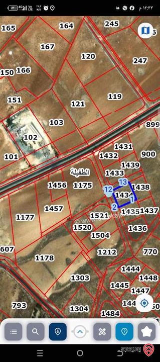 قطعة ارض مساحة 791م للبيع في الطفيلة