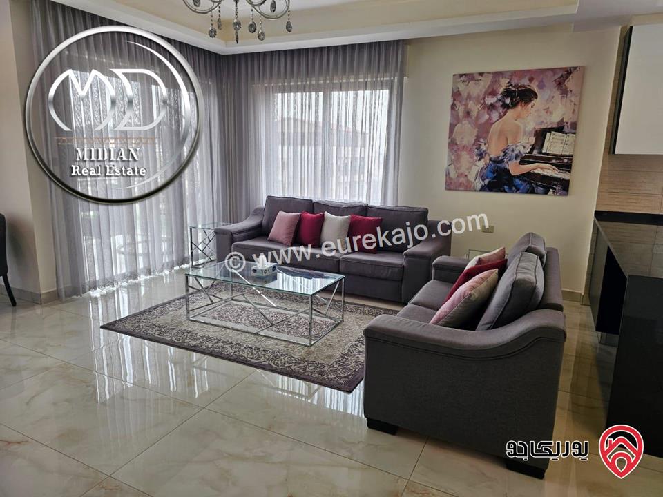 شقق مفروشة للايجار في عمان - الشميساني مساحات 100م & 130م تشطيبات ديكورات فندقية فرش فاخر اطلالة جميلة