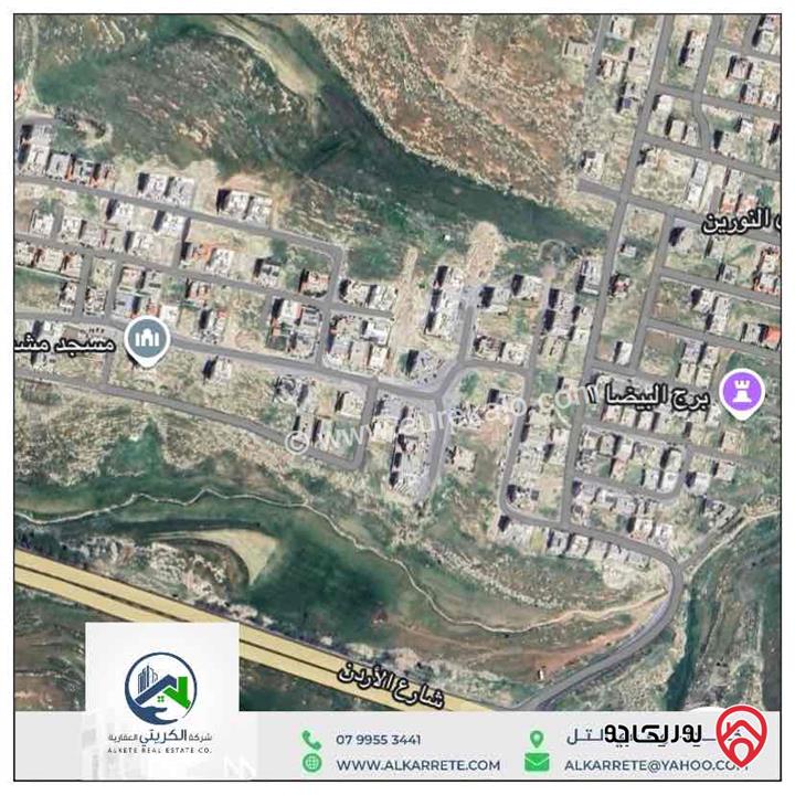 ارض مساحة 750م للبيع في عمان - الجبيهة حي المنصور على شارع 30 متر 