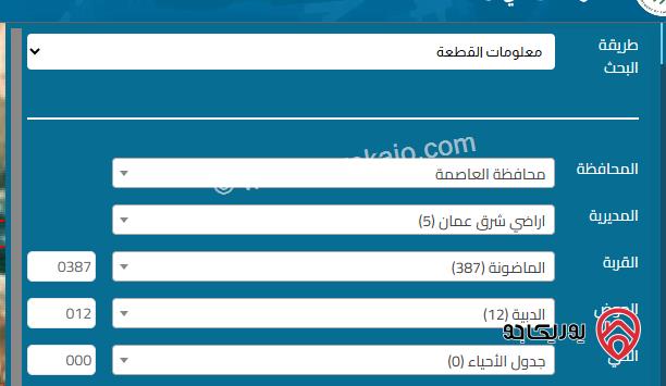 ارض مساحة 16 دونم و 425م للبيع في عمان - الماضونة قرب سوق الحلال حوض الدبية 