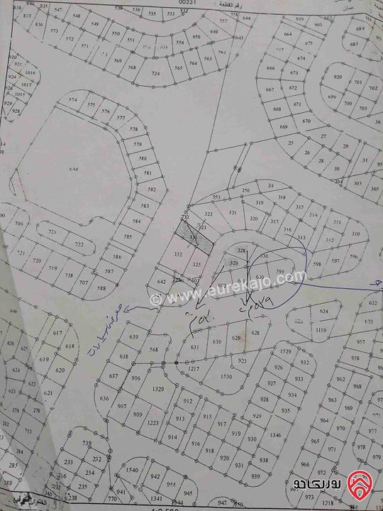 ارض سكنية مساحة 607م للبيع في عمان - الزهور 