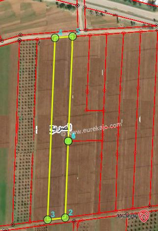 ارض للبيع 2500م في اربد - الصريح حوض الطوال الشمالي الغربي 
