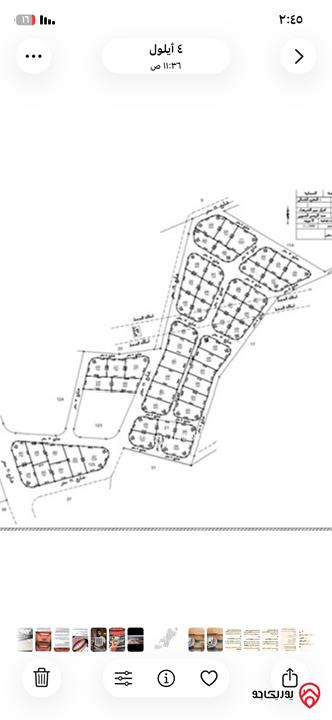 قطع أراضي بمساحات 750م - 1000م للبيع في عمان - منطقة البيضاء سكن ب كاش او أقساط