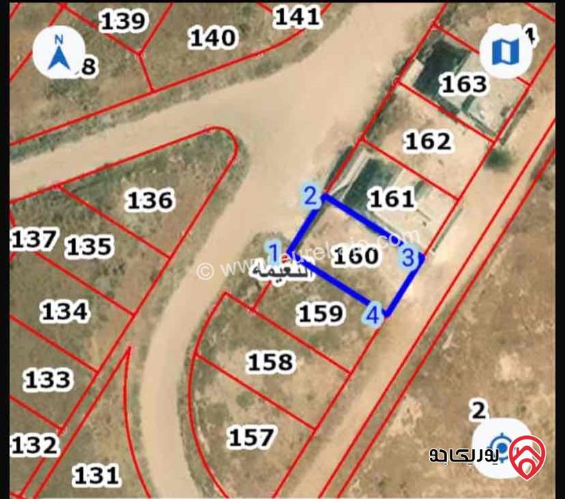 قطعة أرض سكني مساحة 302م للبيع في اربد - النعيمه - قرب جامعة جدارا -  إسكان الديرة الهنداوي 