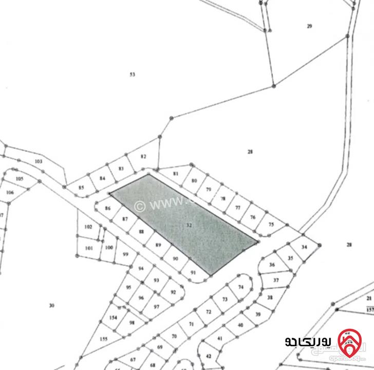 أرض مساحة 10 دونم و 500م للبيع في عمان - حسبان