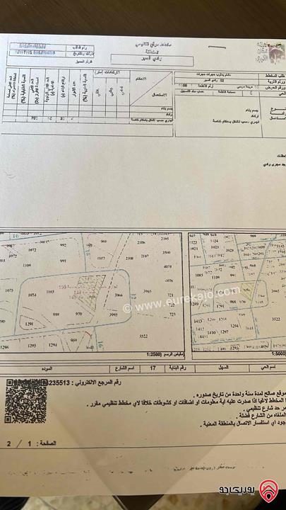 قطعة ارض تجاري مساحة 1536م للبيع في عمان - الدوار السابع