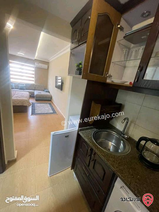 استوديو 45م للإيجار الشهري مفروش في عمان - الرابية