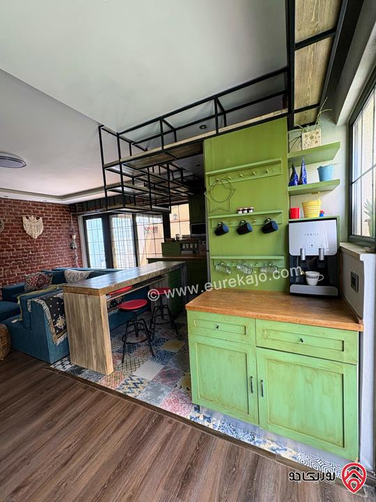 Furnished apartment 120 sqm with terrace 70 sqm For rent in Amman - Um Uthayna