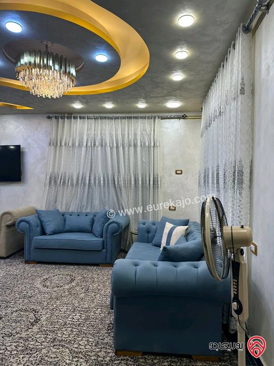 فيلا ومزرعة مفروشة مساحة 200م على أرض 2 دونم للايجار في اربد - طريق البترول منطقة هادئة وجميلة ومستقلة