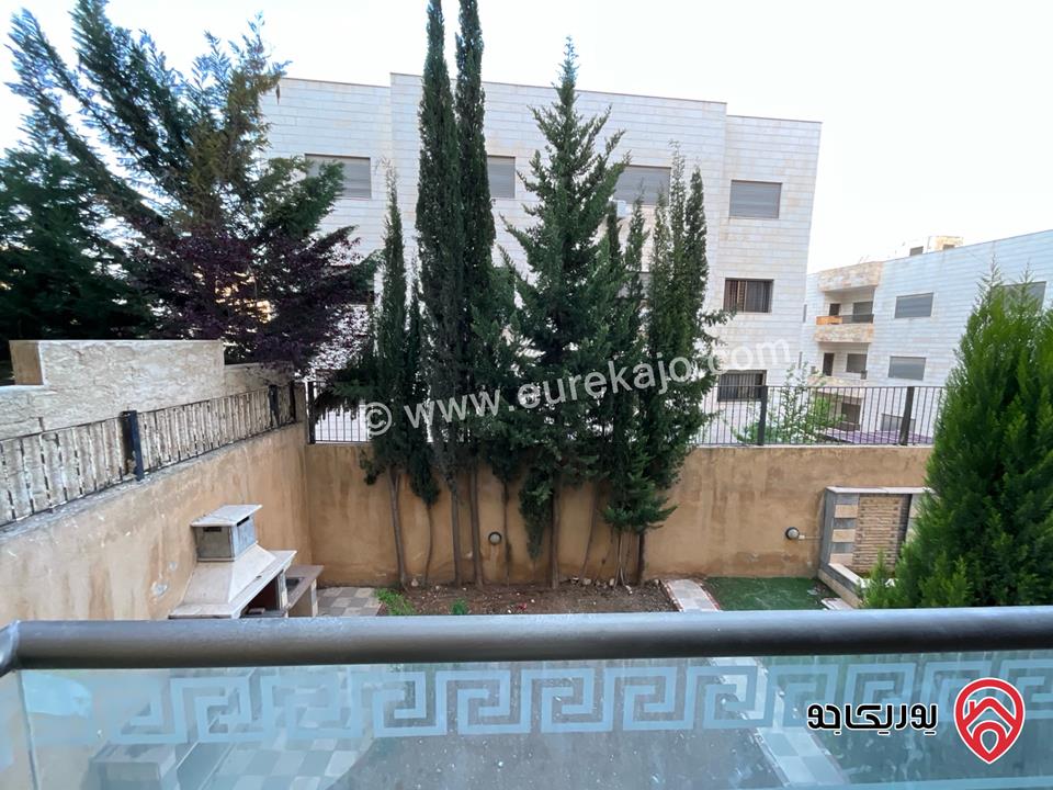 شقة دوبلكس أرضي فاخر مساحة 335م داخلي + 180م حديقة للبيع في عمان - خلدا موقع مميز بجانب مدارس الحصاد الدولية