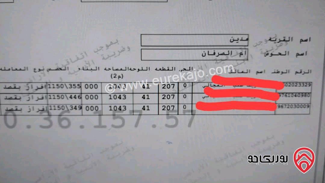 قطعة أرض مساحة 1 دونم و 43م للبيع في الكرك - جامعة مؤتة الشارع الرئيسي 
