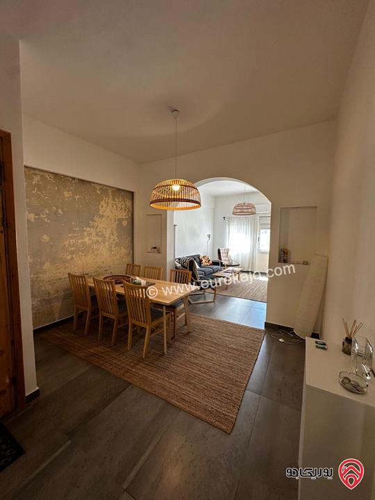 شقة مفروشة طابق أرضي مساحة 117م للايجار في عمان - اللويبدة