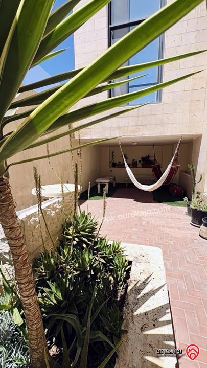 Furnished apartment 120 sqm with terrace 70 sqm For rent in Amman - Um Uthayna