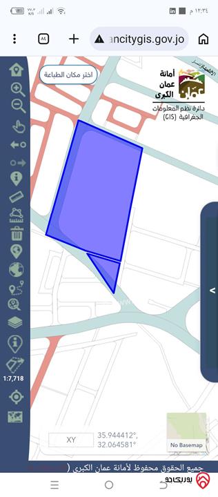ارض مساحة 808م للبيع في عمان - شفا بدران المكمان 