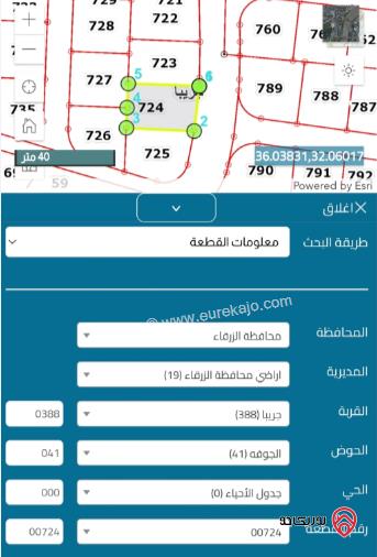 قطعتين أرض مساحة القطعة 500م وسعر القطعة 33 ألف للبيع في الزرقاء - ضاحية المدينة المنورة 