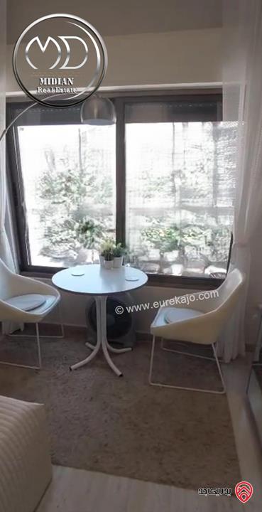 استديو مفروش للبيع في عمان - الرابية مساحة 36م طابق ثاني تشطيبات و ديكورات فندقية فرش فاخر يصلح للاستثمار بسعر مميز