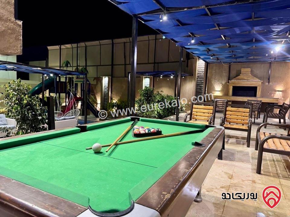 شاليه مميز مساحة 281م على أرض 419م للبيع في البحر الميت - جوفة الكفرين