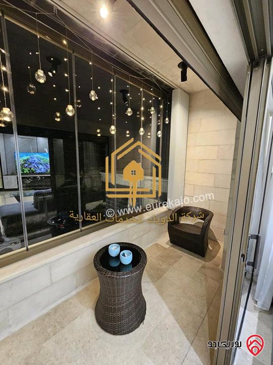 شقة مفروشة فاخرة سوبر ديلوكس مساحة 110م طابق أول للايجار في عمان - دير غبار 