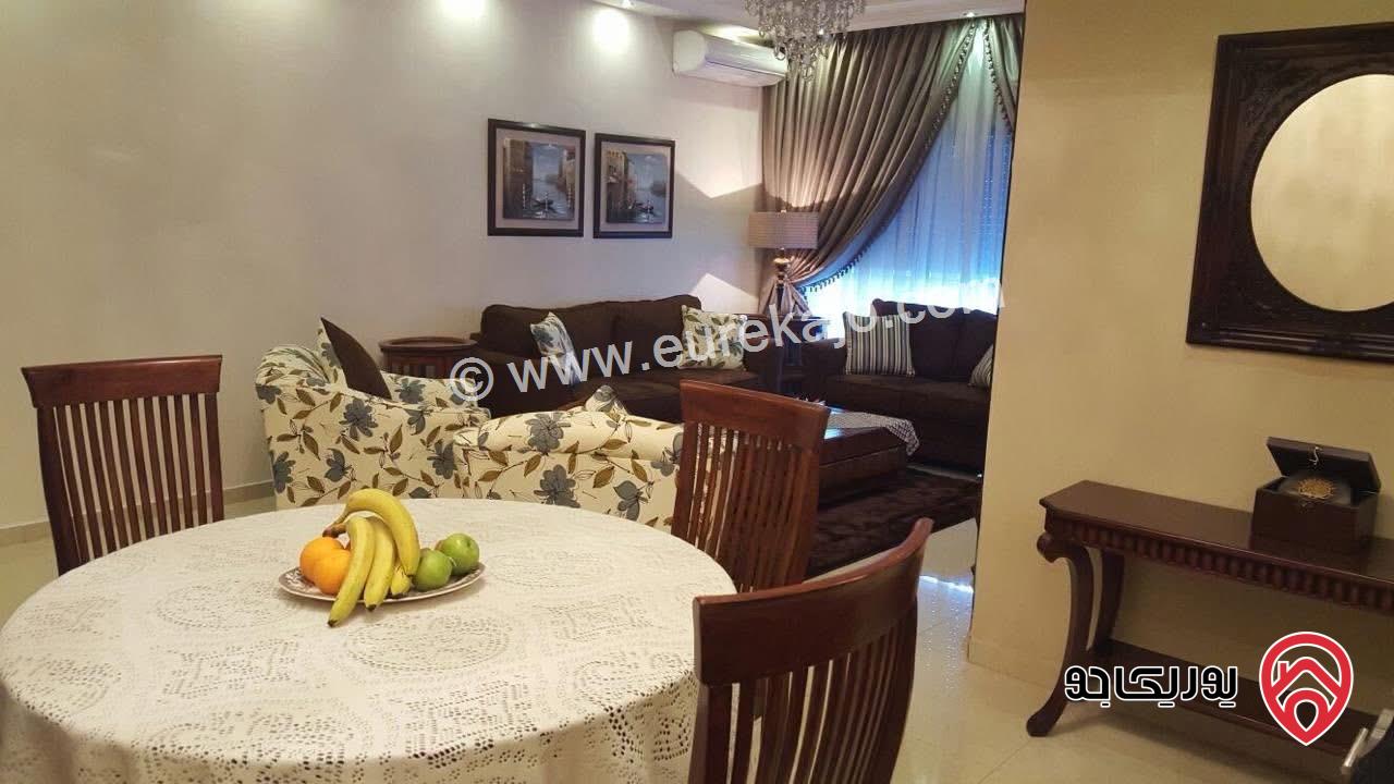 شقة مفروشة مساحة 120م طابق ثالث للايجار في عمان - عبدون