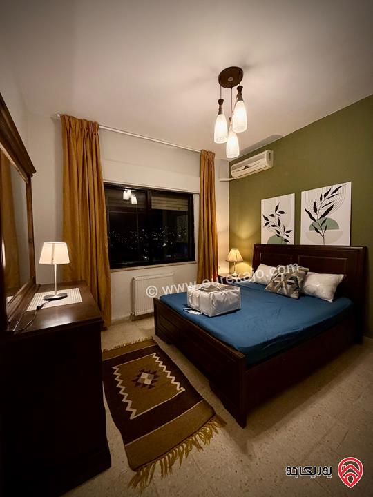 شقة مفروشة طابق ثالث مساحة 110م للايجار في عمان - اللويبدة جديد لم تسكن 